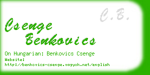 csenge benkovics business card